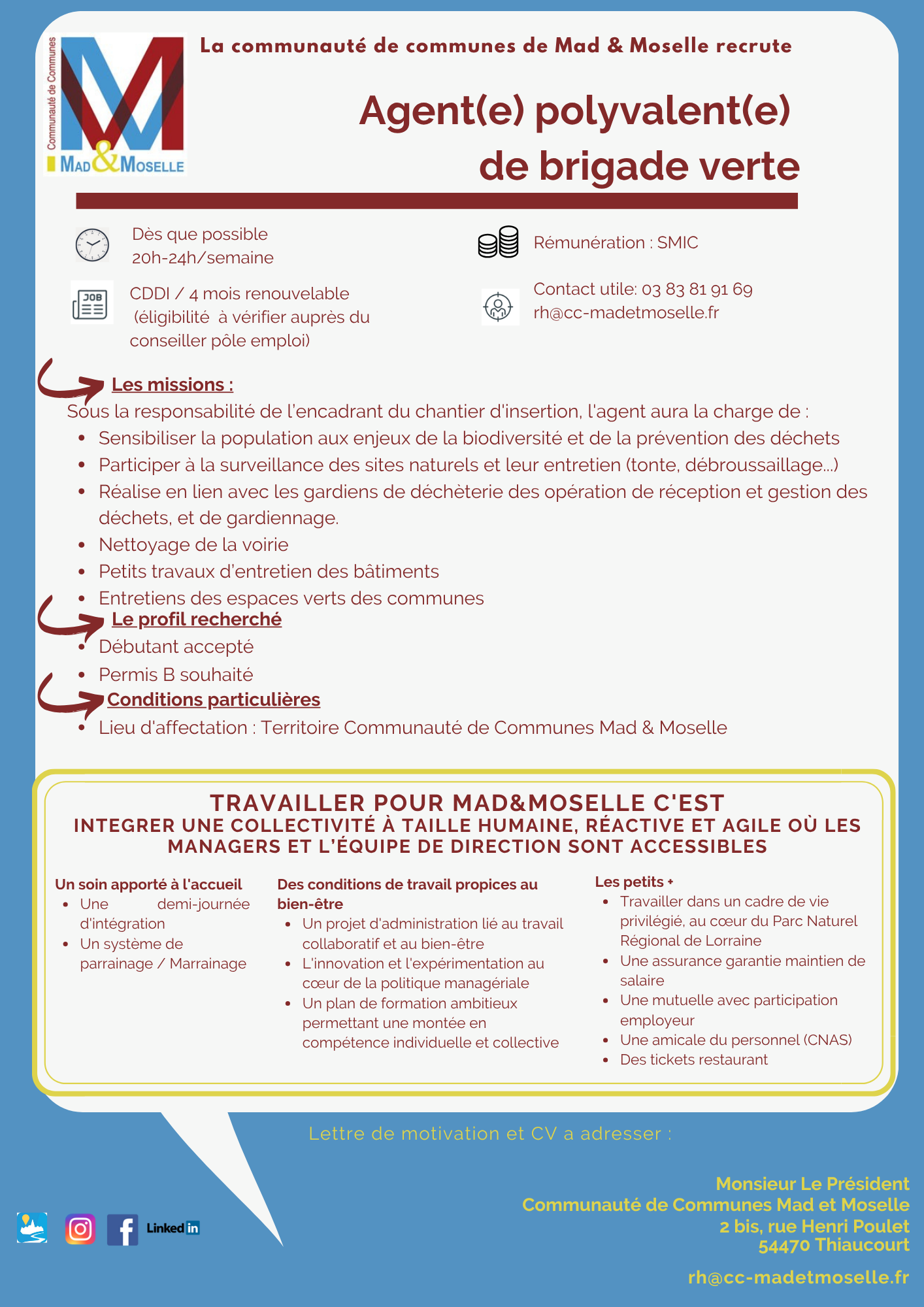 Agent(e) polyvalent(e) de brigade verte