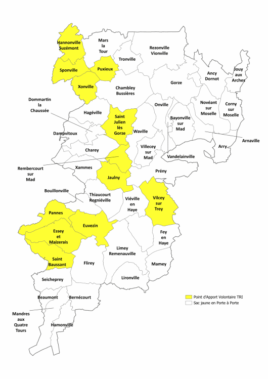 Carte Communes 100 PAV Tri