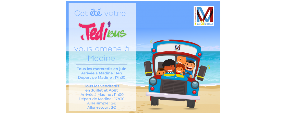 Tedisbus vous transporte cet été à Madine