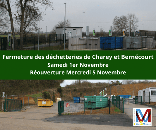 Fermeture des déchèteries