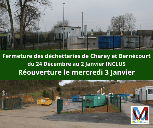 Fermeture des déchèteries