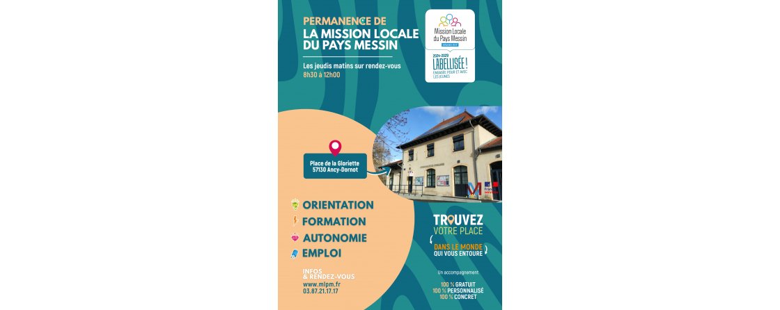 Permanences de la mission locale du pays Messin